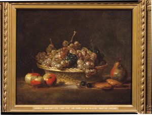 Cesto di uva, 1765 da Jean Baptiste Simeon Chardin